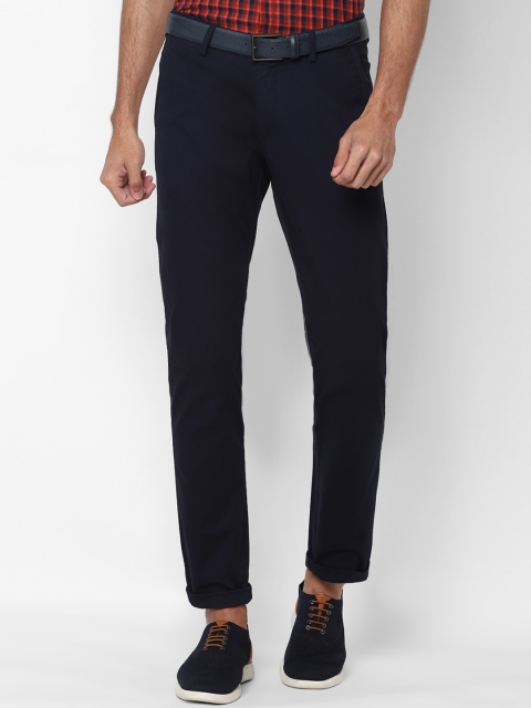

Allen Solly Men Navy Blue Slim Fit Trousers