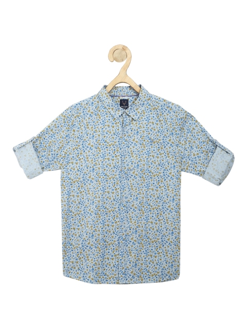 

Allen Solly Junior Boys Blue Slim Fit Opaque Printed Casual Shirt