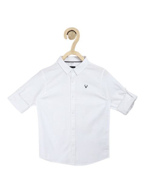 

Allen Solly Junior Boys White Slim Fit Opaque Casual Shirt