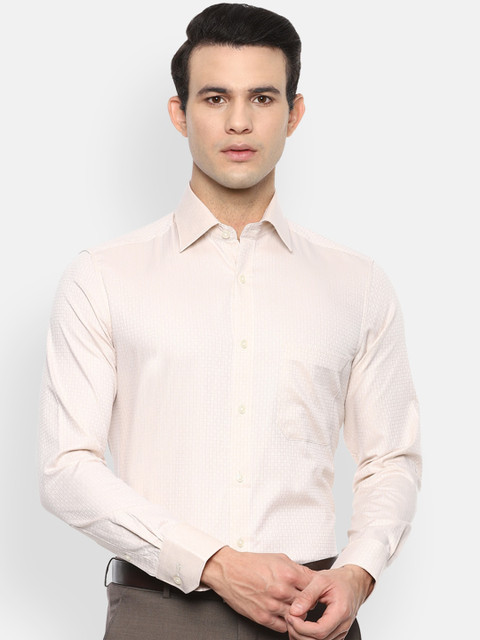 

Louis Philippe Men Cream-Coloured Opaque Formal Shirt