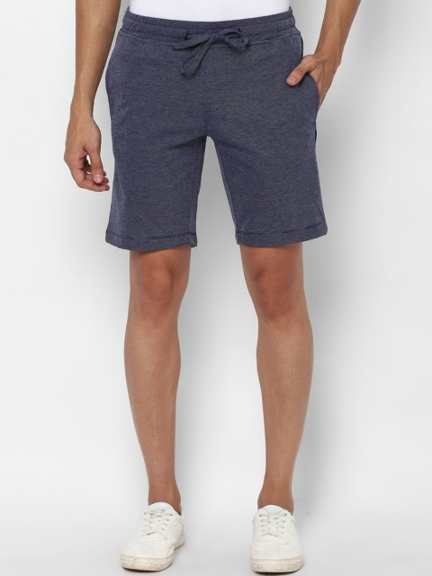 

Allen Solly Men Blue Slim Fit Pure Cotton Shorts