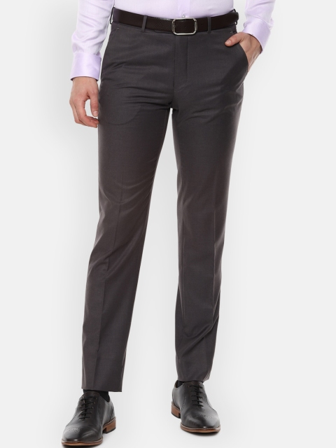 

Van Heusen Men Grey Slim Fit Formal Trousers