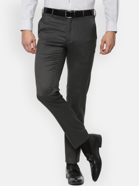 

Van Heusen Men Grey Slim Fit Formal Trousers