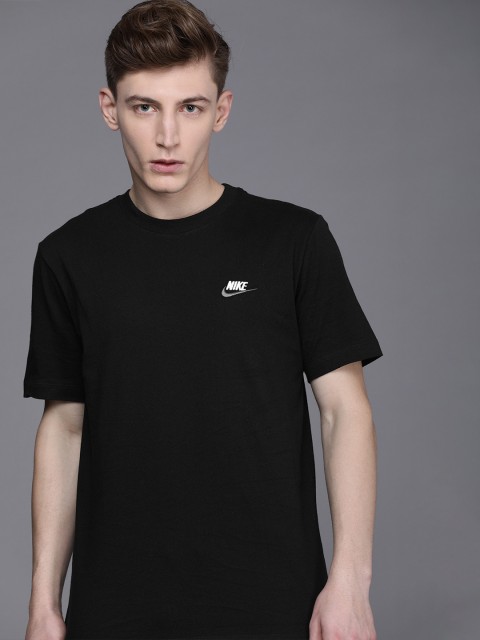 

Nike Men Black Solid T-shirt