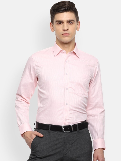 

Louis Philippe Men Pink Slim Fit Opaque Formal Shirt