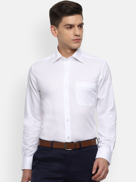 

Louis Philippe Men White Opaque Formal Shirt