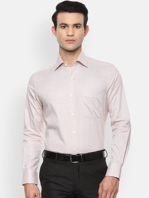 

Louis Philippe Men Beige Opaque Formal Shirt