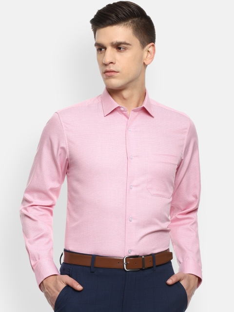 

Louis Philippe Men Pink Slim Fit Opaque Formal Shirt