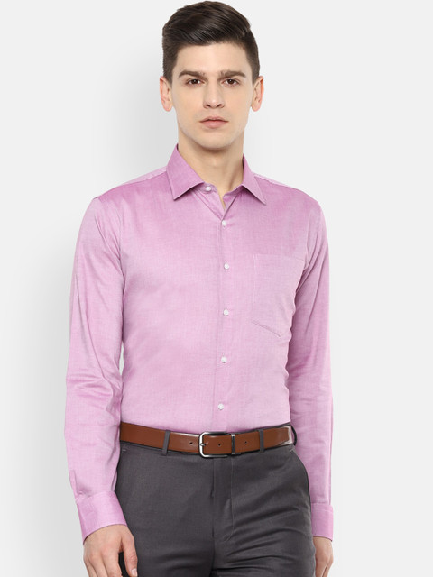 

Van Heusen Men Pink Slim Fit Opaque Formal Shirt