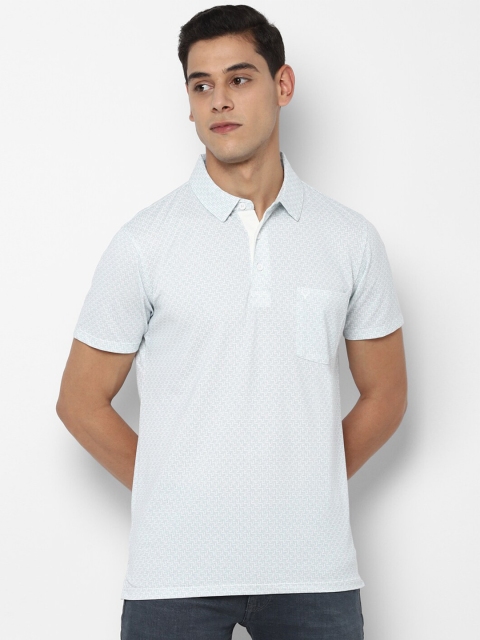 

Allen Solly Men Blue Polo Collar Pockets T-shirt