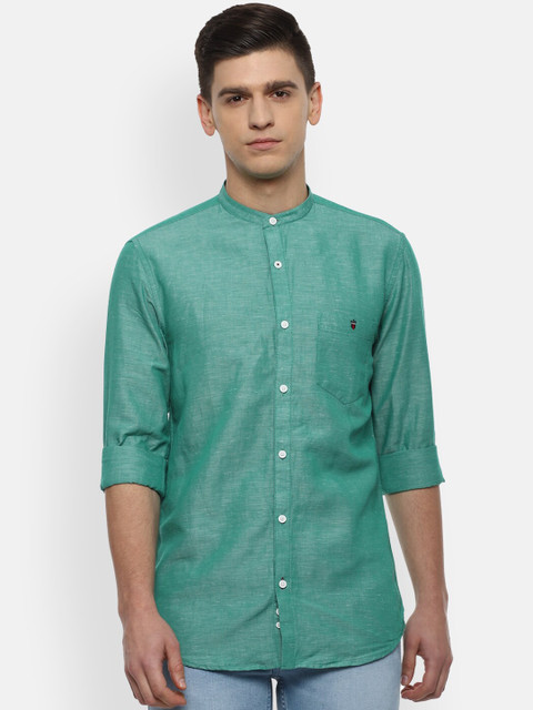

Louis Philippe Sport Men Green Slim Fit Opaque Casual Shirt