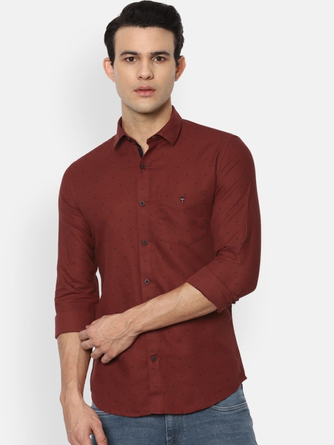 

Louis Philippe Sport Men Maroon Slim Fit Opaque Casual Shirt