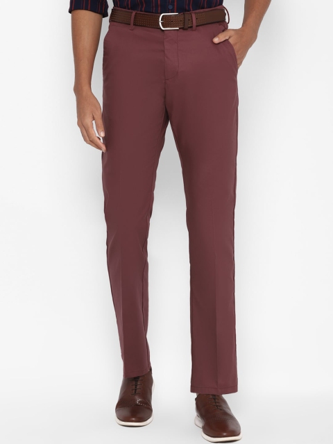 

Allen Solly Men Maroon Trousers