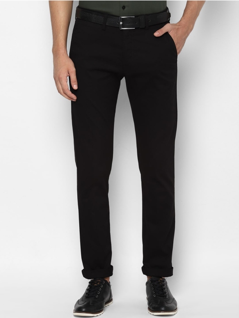 

Allen Solly Men Black Slim Fit Trousers