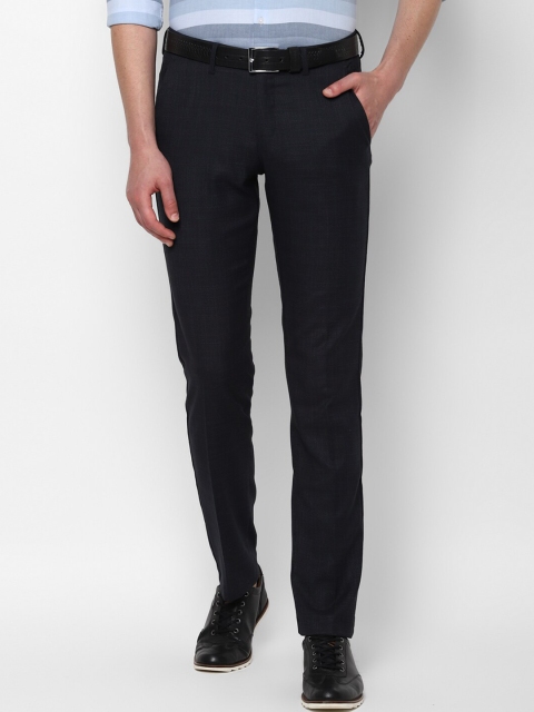 

Allen Solly Men Navy Blue Slim Fit Trousers
