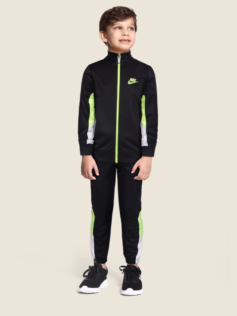 

Nike Boys Black Colourblocked NKB G4G Tricot Tracksuit