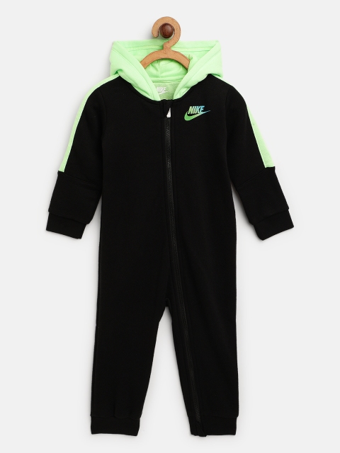 

Nike Boys Black Rise Hooded Coverall Bodysuit