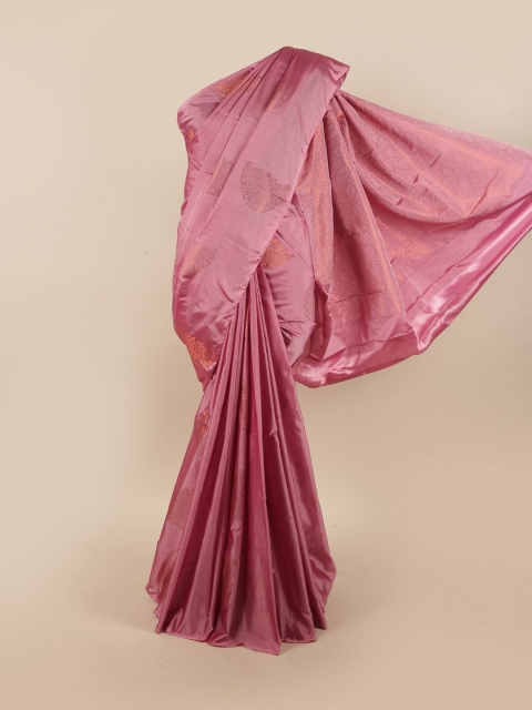 

Pothys Pink & Copper-Coloured Ethnic Motifs Zari Silk Cotton Saree