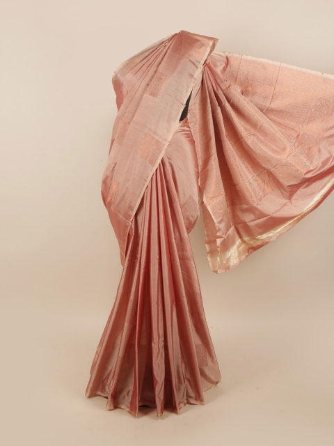 

Pothys Mauve & Copper-Toned Woven Design Silk Cotton Saree