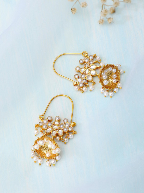 

Fabindia Gold-Toned Contemporary Jhumkas Earrings