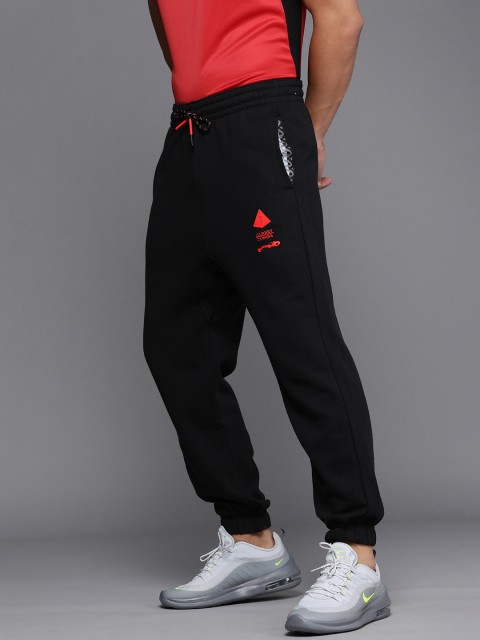

Nike Men Black Printed Fleece Joggers Pants