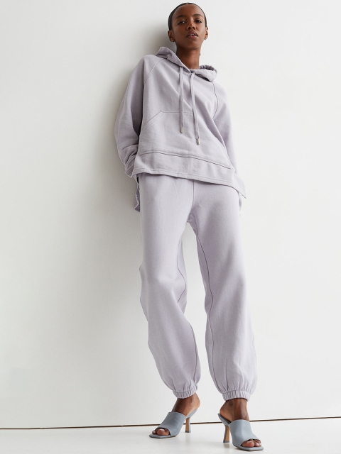 

H&M Women Purple Solid Hoodie