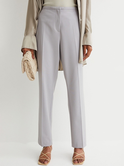 

H&M Women Grey Cigarette Trousers