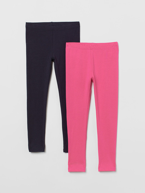 

H&M Girls 2-pack leggings, Pink