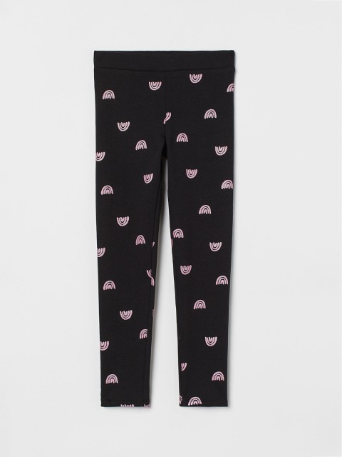 

H&M Kids Girls Black Leggings with brushed inside