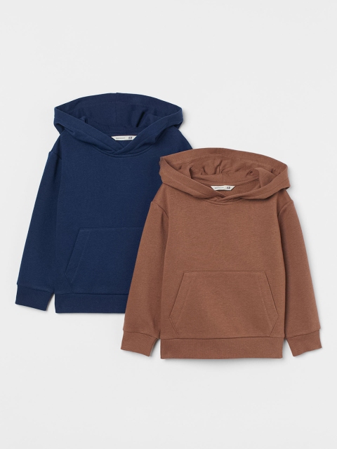

H&M Boys Blue & Brown 2-Pack Hoodies