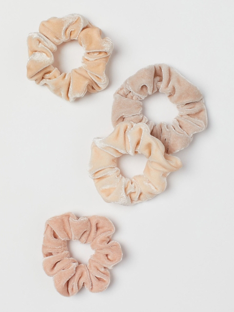

H&M Woman Beige 4-pack scrunchies