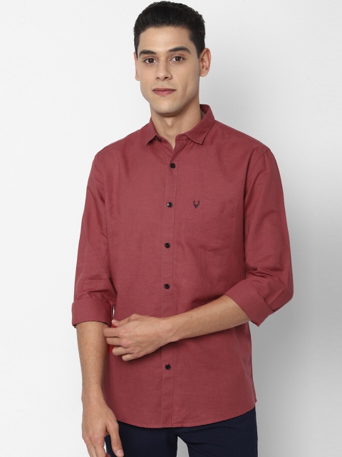 

Allen Solly Men Maroon Slim Fit Opaque Casual Shirt