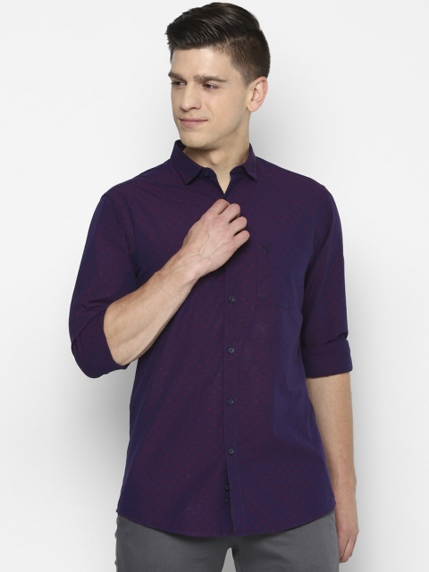 

Allen Solly Men Purple Slim Fit Casual Shirt