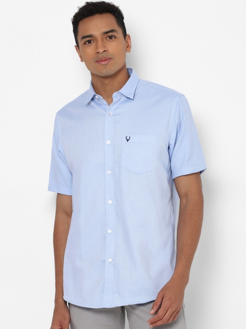

Allen Solly Men Blue Slim Fit Opaque Printed Casual Shirt