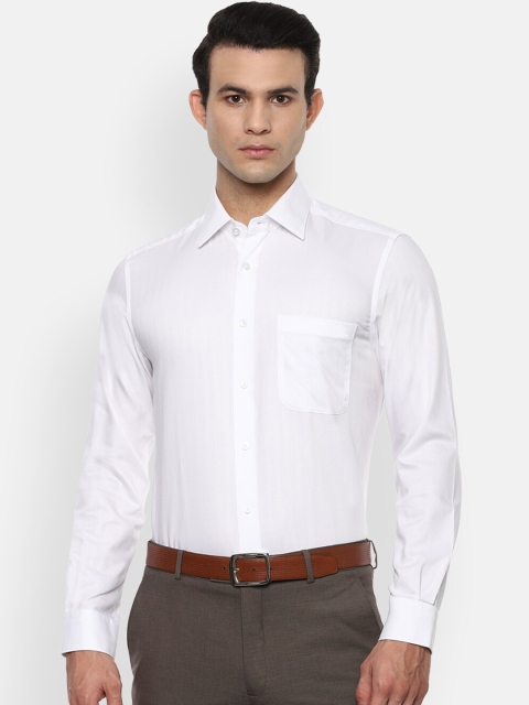 

Louis Philippe Permapress Men White Opaque Formal Shirt