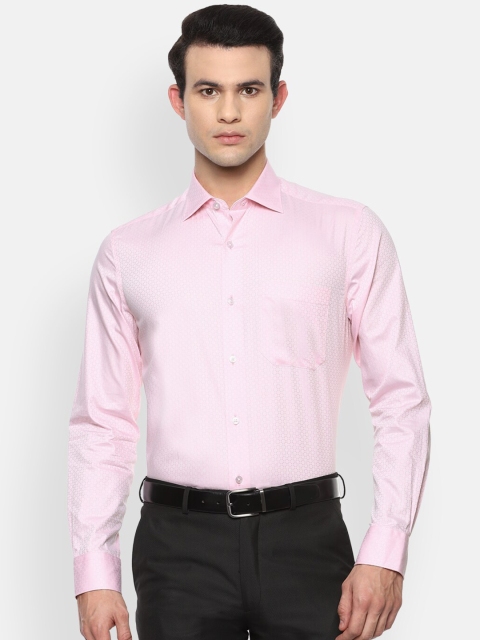 

Louis Philippe Gods & Kings Men Pink Opaque Formal Shirt