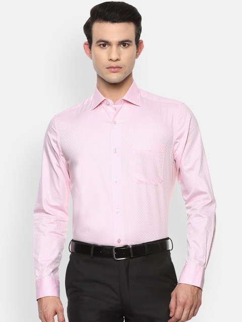 

Louis Philippe Gods & Kings Men Pink Opaque Formal Shirt