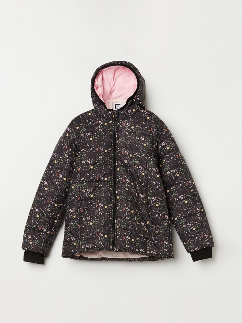 

Fame Forever by Lifestyle Girls Black Floral Padded Jacket