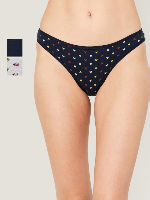 

Ginger by Lifestyle Women Set Of 3 Assorted Cotton Bikini Briefs