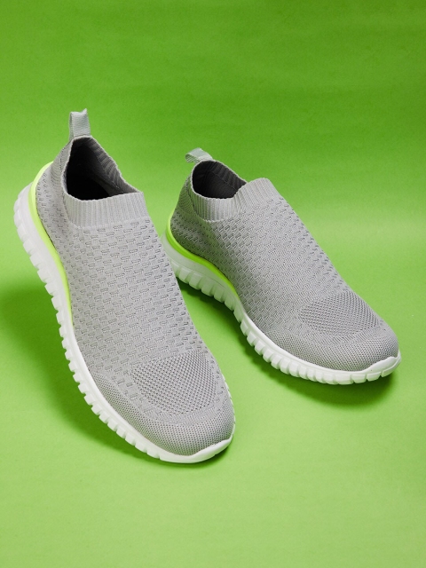 

Forca by Lifestyle Men Grey Woven Design Slip-On Sneakers
