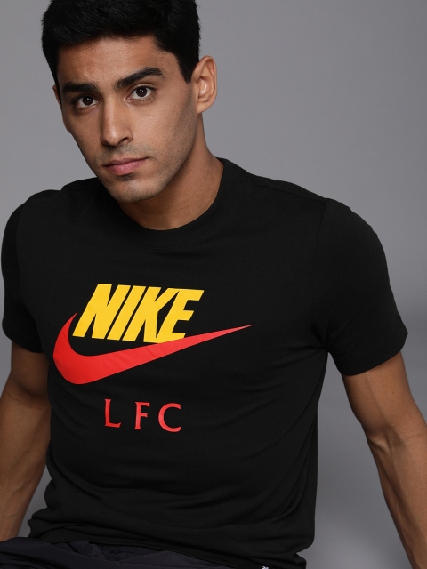 

Nike Men Black & Yellow Printed AS LFC M NK FUTR CLUB TEE T-shirt
