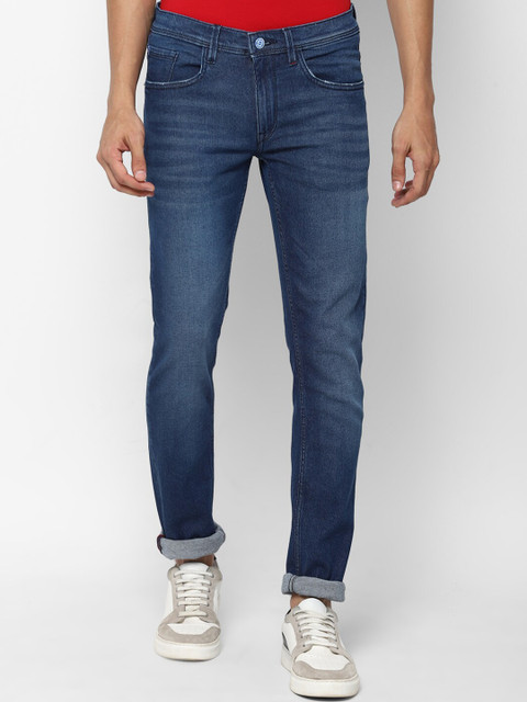 

Allen Solly Sport Men Navy Blue Skinny Fit Heavy Fade Jeans