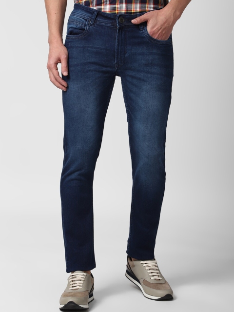 

Peter England Casuals Men Navy Blue Slim Fit Light Fade Stretchable Jeans