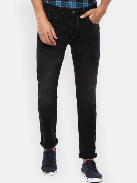 

VAN HEUSEN DENIM LABS Men Black Slim Fit Jeans