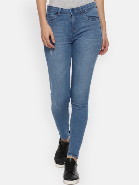 

Van Heusen Woman Women Blue Slim Fit Mildly Distressed Light Fade Jeans
