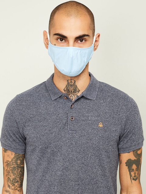 

CODE by Lifestyle Men Blue Solid Reusable Cotton Cloth Mask