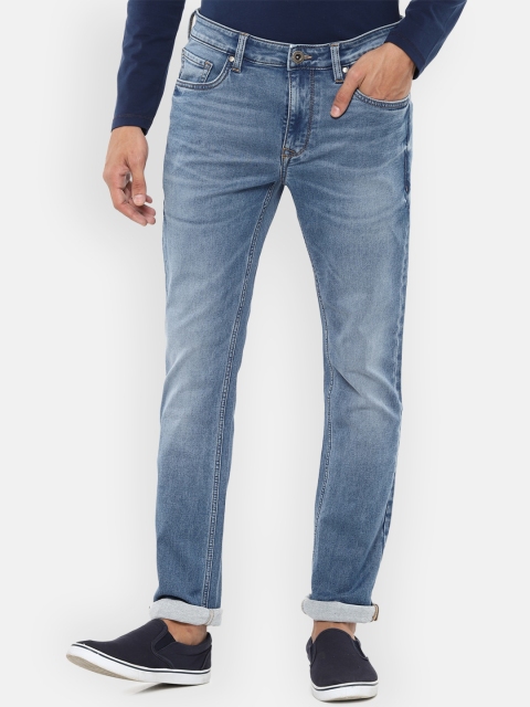 

Louis Philippe Jeans Men Blue Slim Fit Heavy Fade Jeans