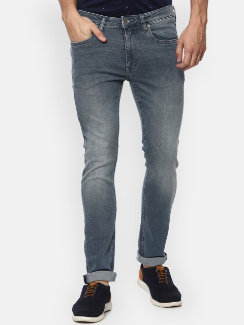 

Louis Philippe Jeans Men Blue Slim Fit Heavy Fade Jeans