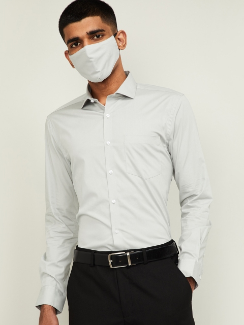 

CODE by Lifestyle Men Grey Slim Fit Opaque Casual Shirt
