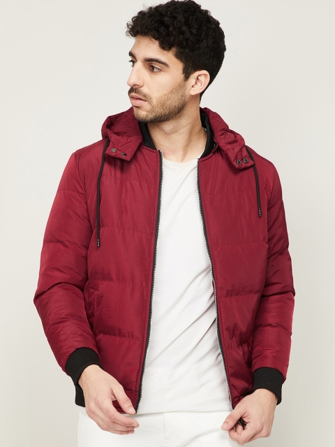 

Forca Men Red Longline Padded Jacket